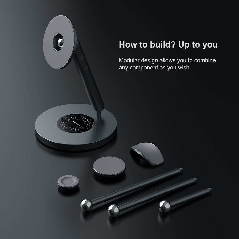 NILLKIN SnapBracnch Modular Devices Station Stand 360-Degree Rotating Magnetic Tablets Mount Mobile Phone Holder with Headset Module (All-in-One Version) NILLKIN SnapBracnch Modular Devices Station Stand 360-Degree Rotating Magnetic Tablets Mount Mobile Phone Holder with Headset Module (All-in-One Version)